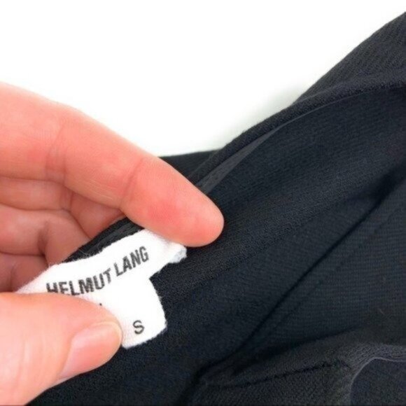 Helmut Lang Sleeveless Sheath Little Black Dress Bodycon Mini Cutout - Picture 2 of 6